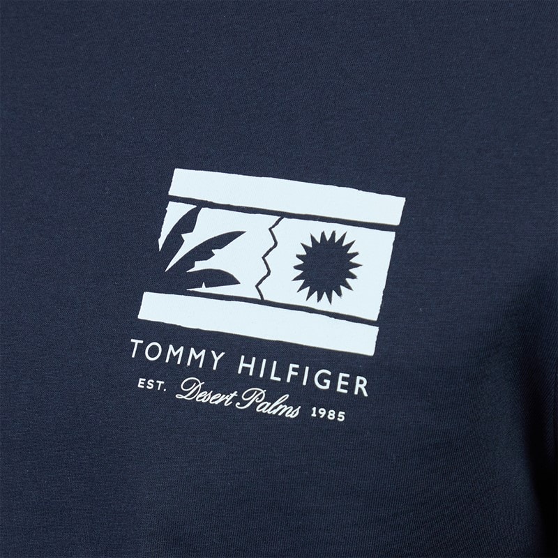 Mens Mono Sun Graphic T-Shirt Desert Sky - Image 3