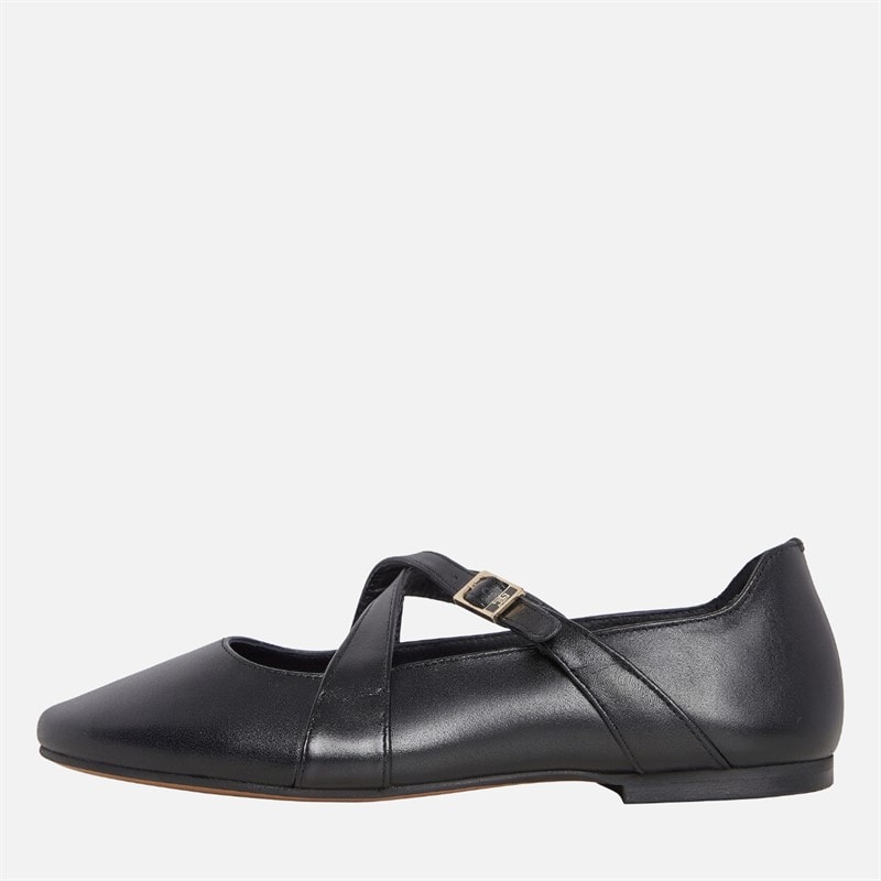 Tommy Hilfiger Womens Crossover Strap Mary Jane Shoes Black