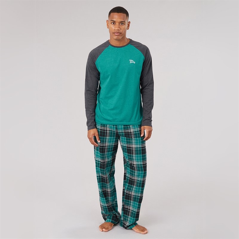 Mens Aveburn Loungewear Set Green - Image 3