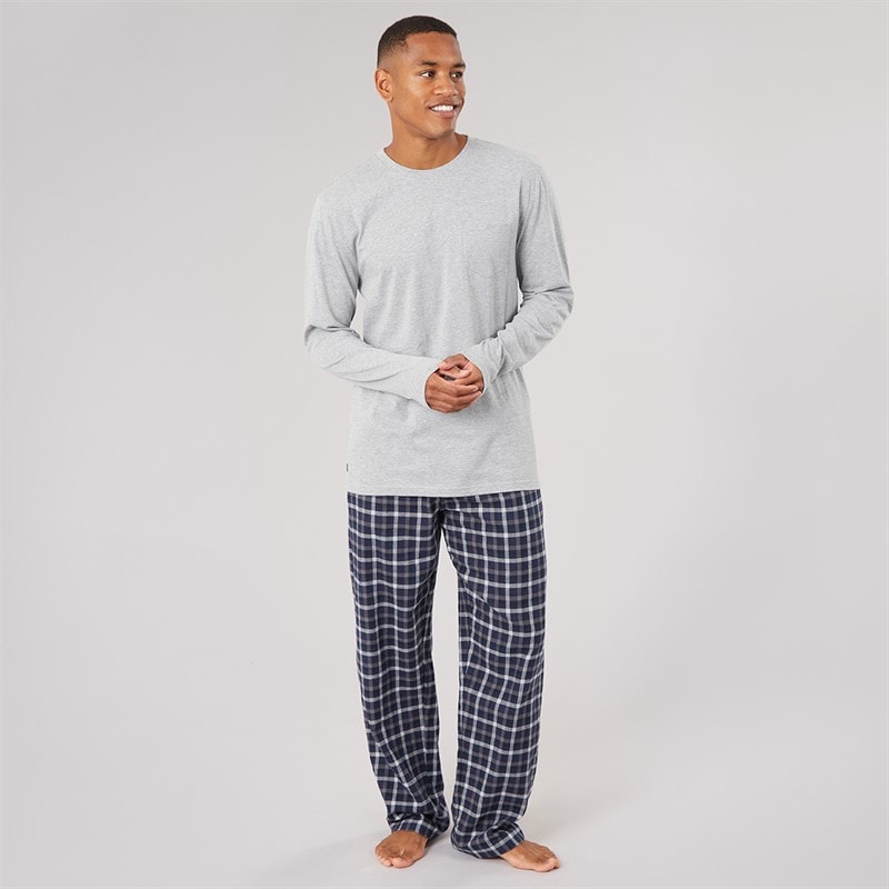 Tokyo Laundry Mens Glenmore Loungewear Set Grey