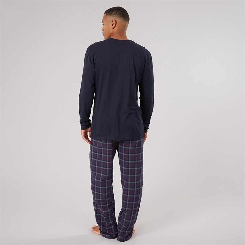Mens Glenmore Loungewear Set Navy - Image 2