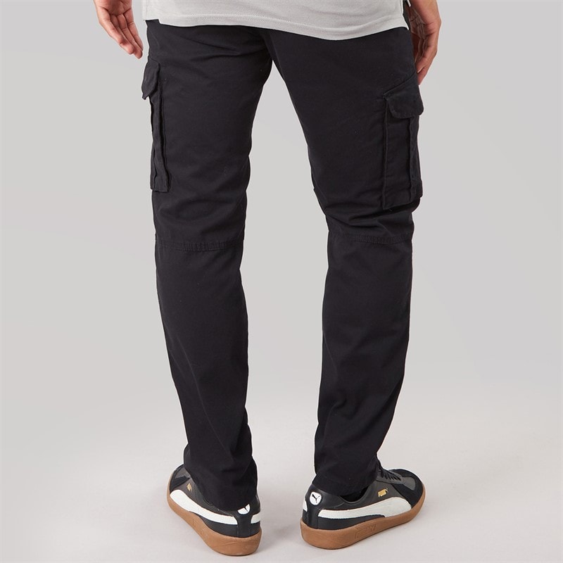 Mens Whitehouse Straight Cargo Trousers Black - Image 2