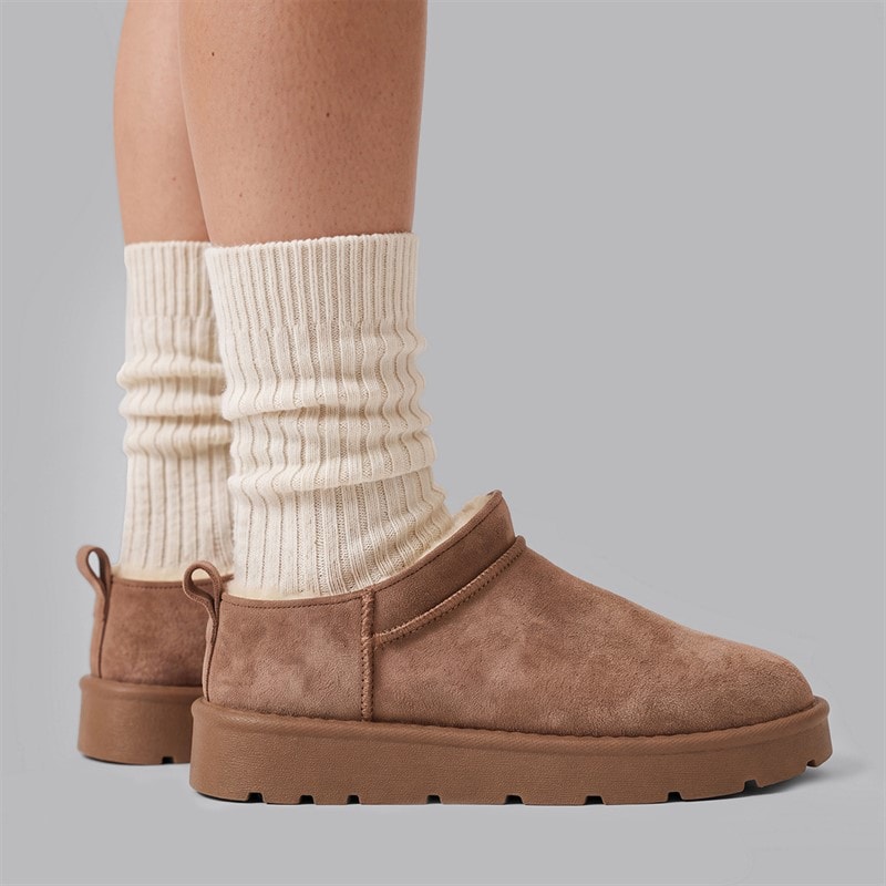 Truffle Collection Womens Cola Micro Cozy Boots Mocha