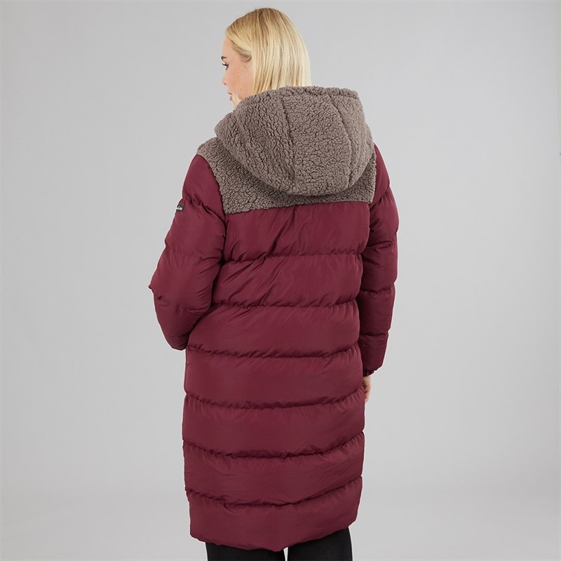 Womens Jenner Mid Length Jacket Wine - Image 2