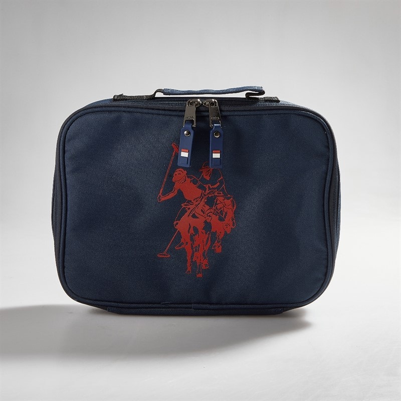 Boys USPA Graphic DHM Lunchbag Dark Sapphire Navy / Haute Red - Image 2
