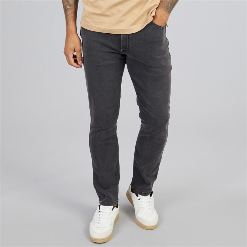Wrangler Mens Larston Slim Tapered Jeans Phantom
