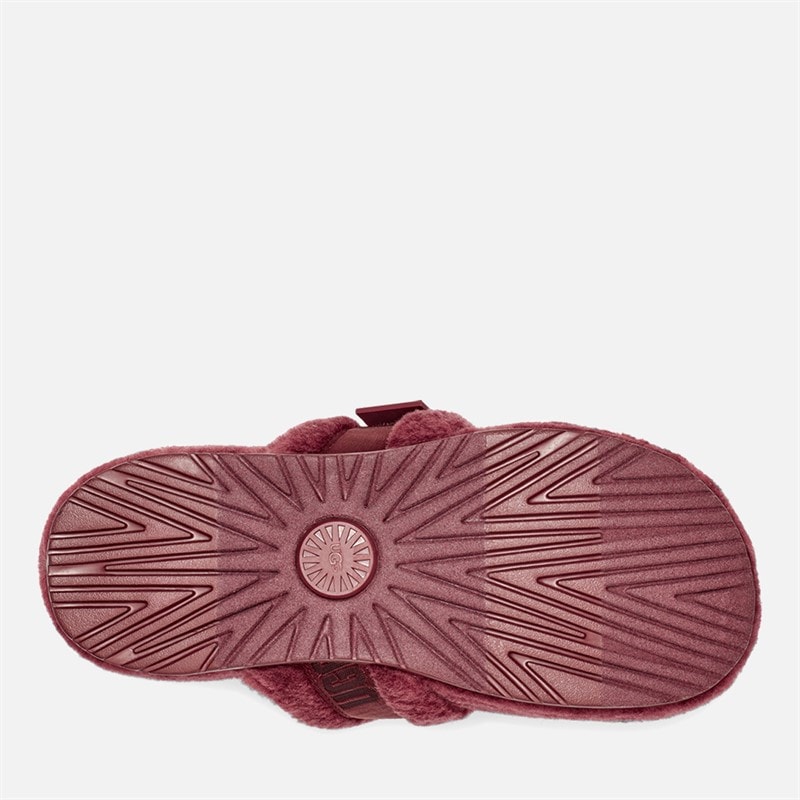 Mens Fluff It Slipper Red Wine - Image 2