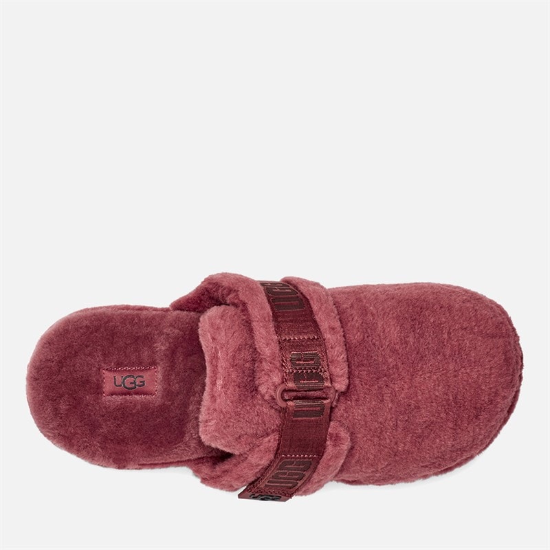Mens Fluff It Slipper Red Wine - Image 4