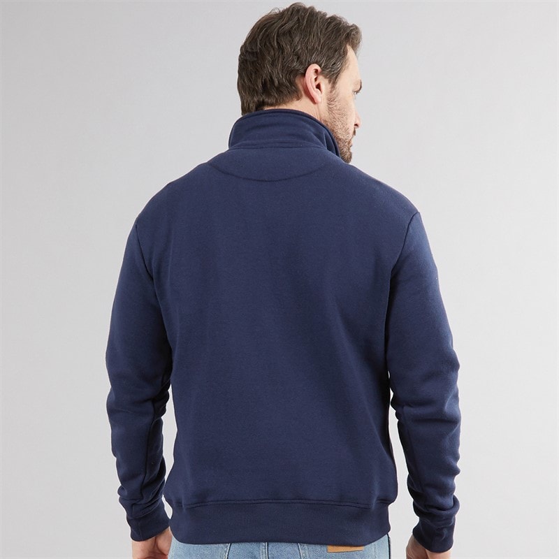 Mens Sargasso Funnel Neck Sweat Navy - Image 2