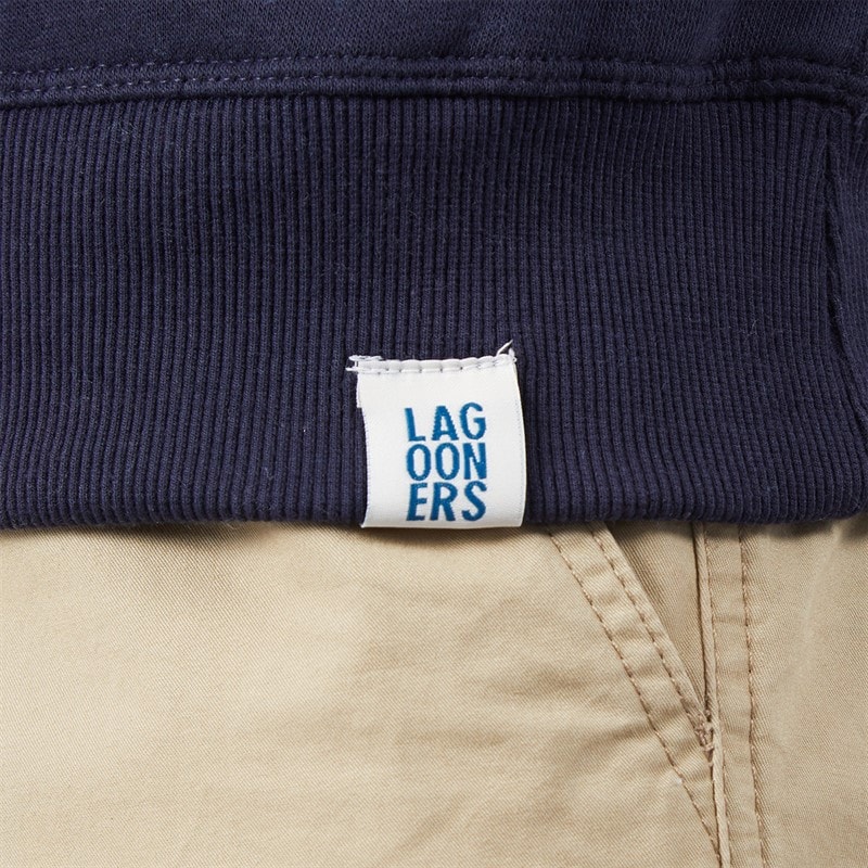 Mens Sargasso Funnel Neck Sweat Navy - Image 5