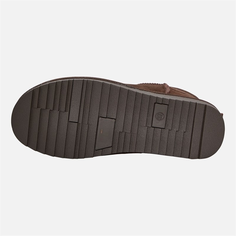 Womens Uma Cozy Mini Boots Chocolate Brown - Image 2