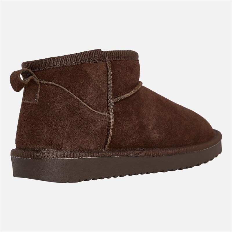 Womens Uma Cozy Mini Boots Chocolate Brown - Image 4