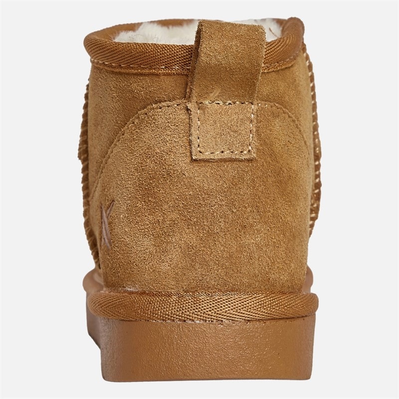 Womens Uma Cozy Mini Boots Chestnut Tan - Image 2