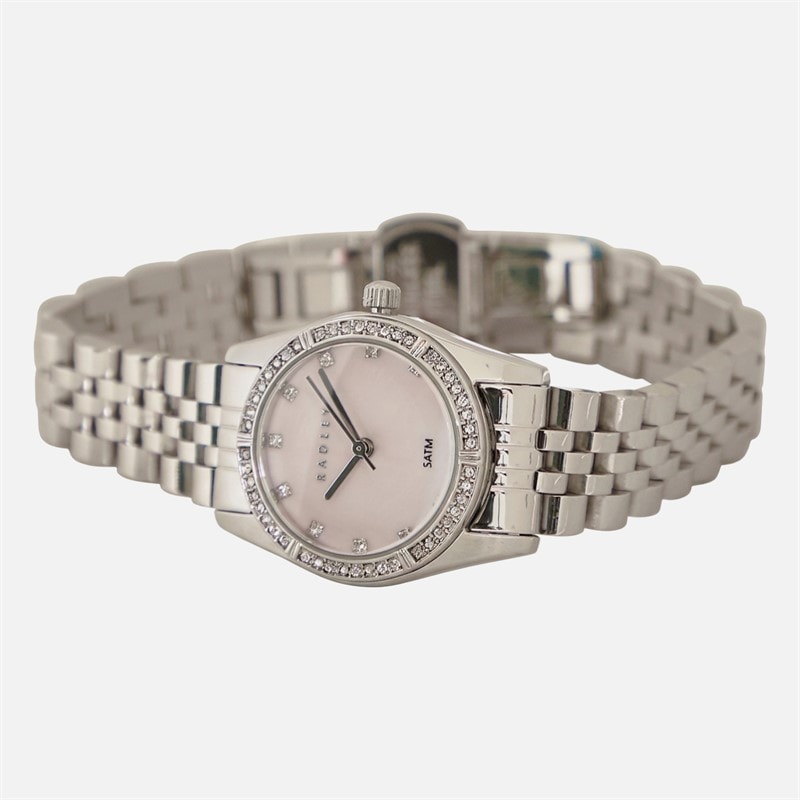 Womens S 26MM Stoneset Soft Sports Watch Metal - Image 2