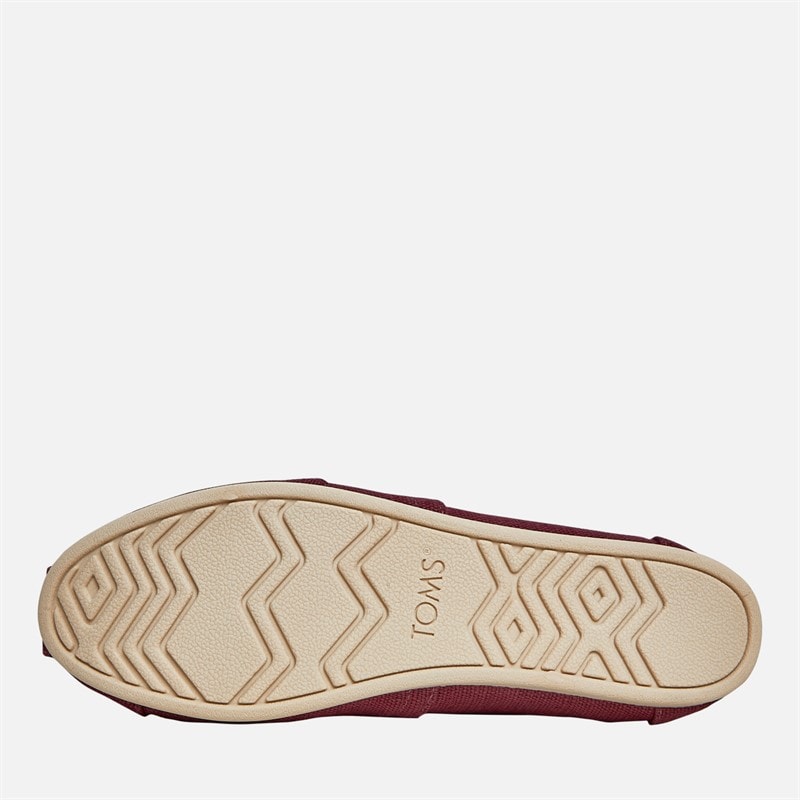 Womens Canvas Alpargata Espadrilles Dark Plum - Image 2