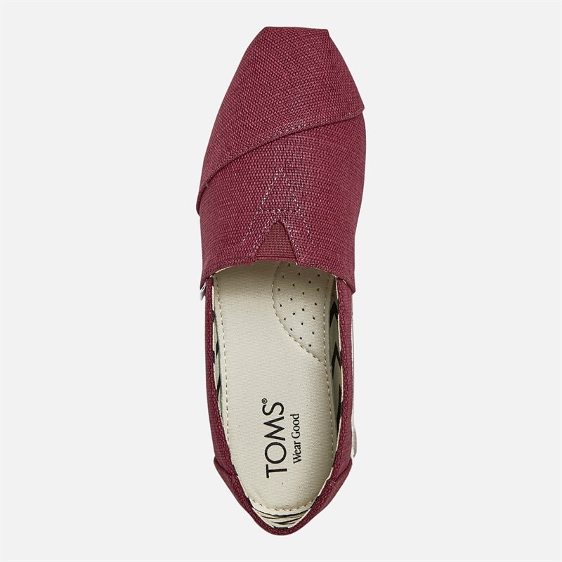 Womens Canvas Alpargata Espadrilles Dark Plum - Image 4