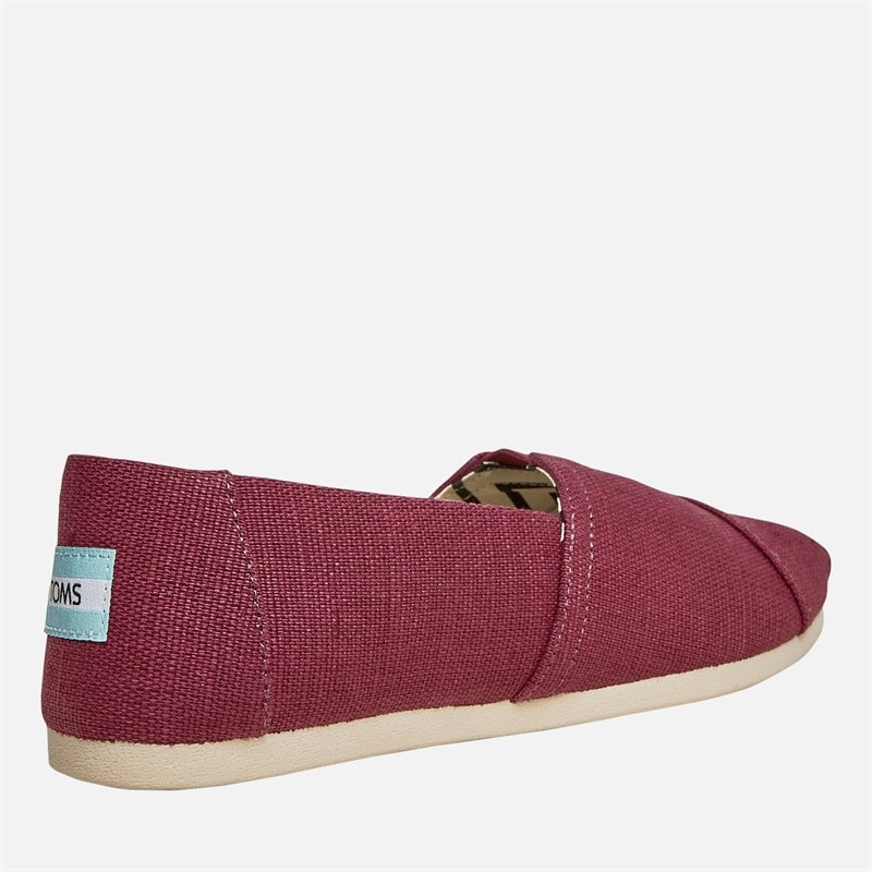 Womens Canvas Alpargata Espadrilles Dark Plum - Image 5