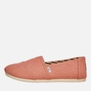 Womens Canvas Alpargata Espadrilles Peach Pink