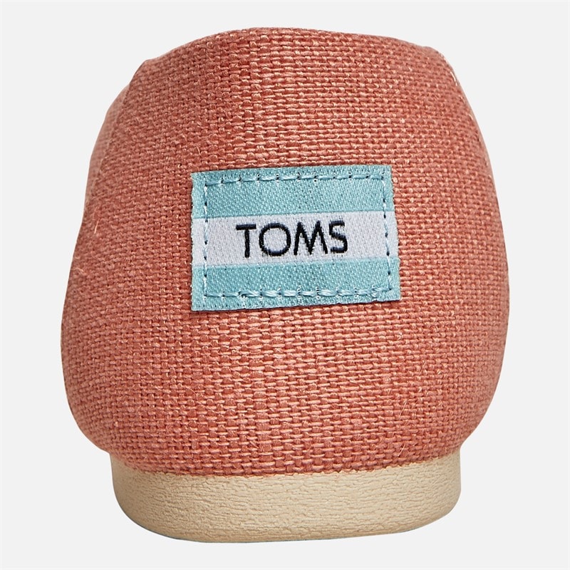 Womens Canvas Alpargata Espadrilles Peach Pink - Image 3
