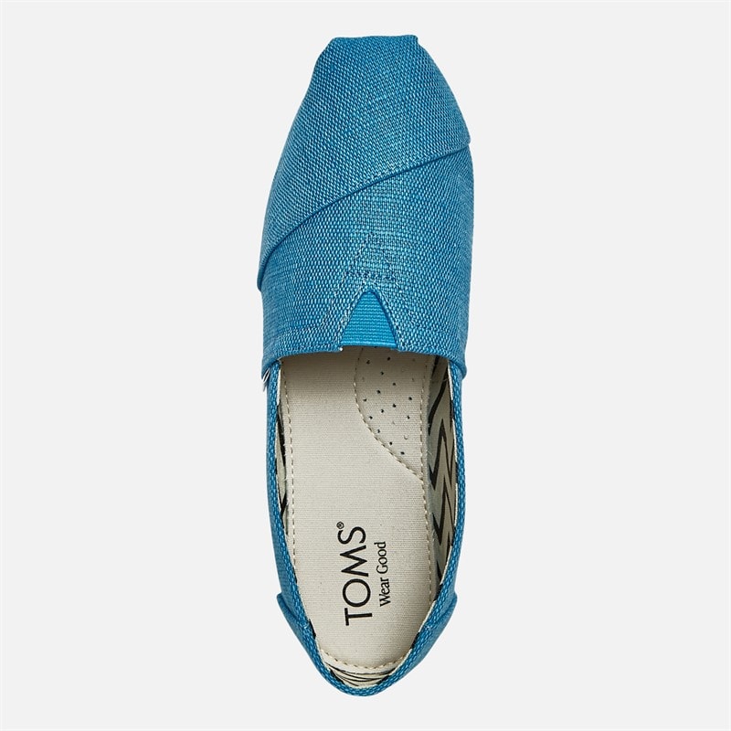 Womens Canvas Alpargata Espadrilles Island Blue - Image 4
