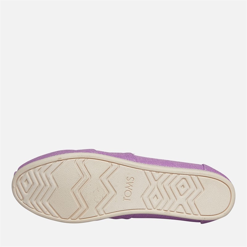 Womens Canvas Alpargata Espadrilles Purple - Image 2