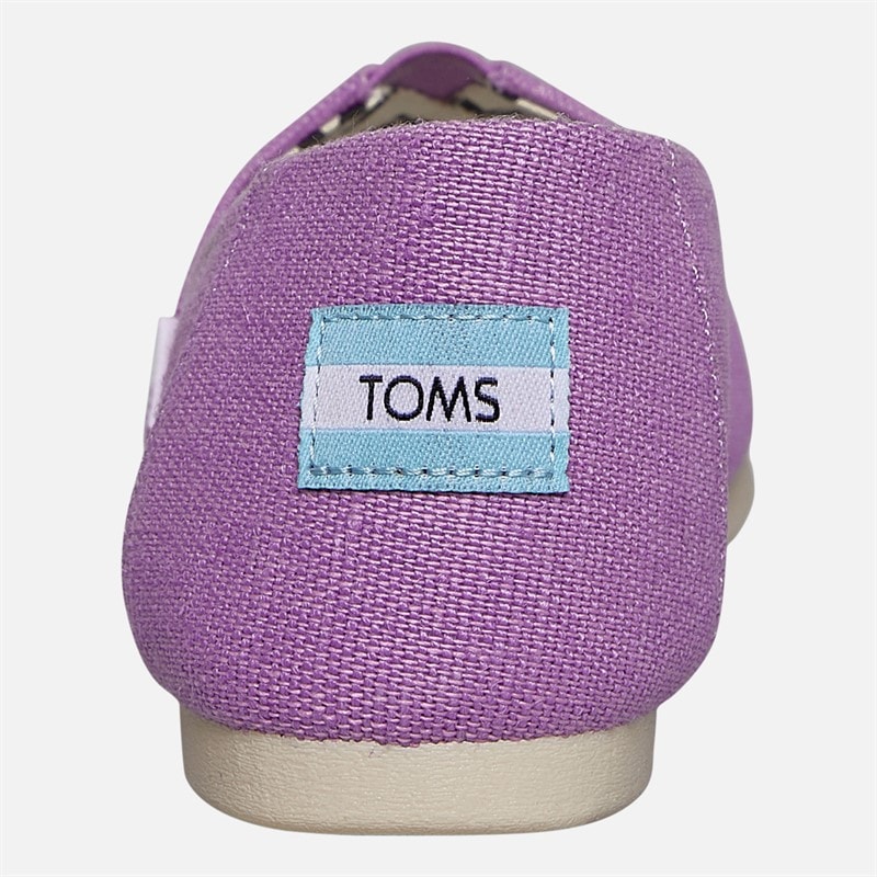Womens Canvas Alpargata Espadrilles Purple - Image 3