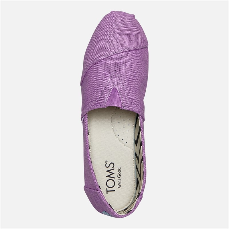 Womens Canvas Alpargata Espadrilles Purple - Image 4