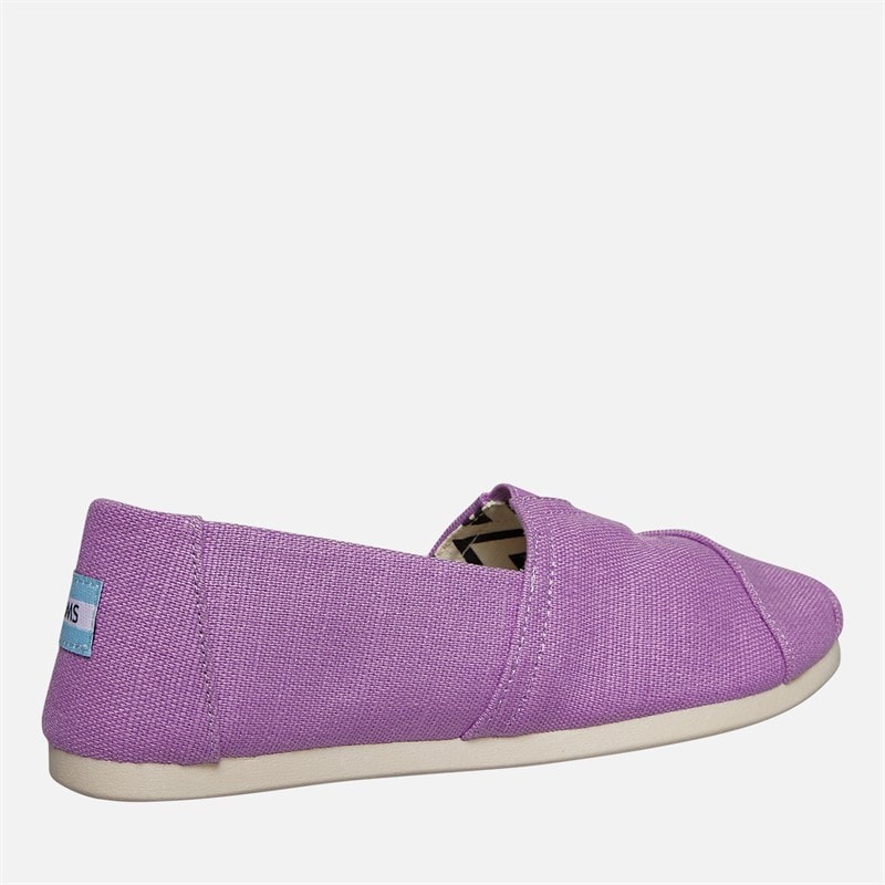 Womens Canvas Alpargata Espadrilles Purple - Image 5