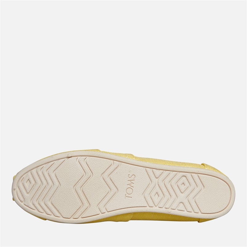 Womens Canvas Alpargata Espadrilles Yellow - Image 2