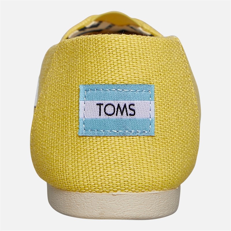 Womens Canvas Alpargata Espadrilles Yellow - Image 3