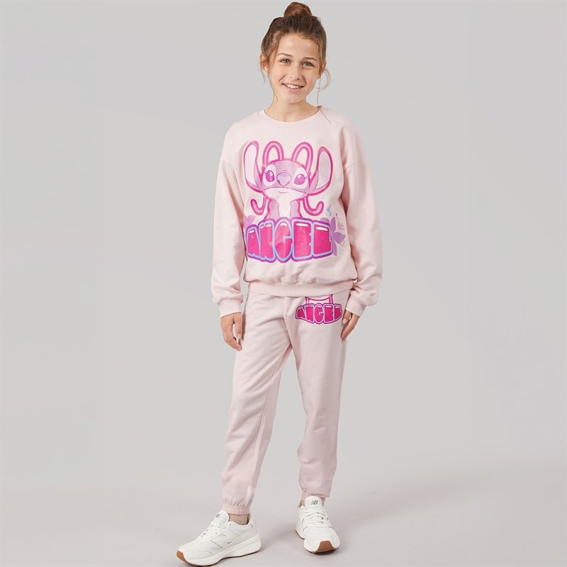 Girls Tracksuit Pink - Image 3
