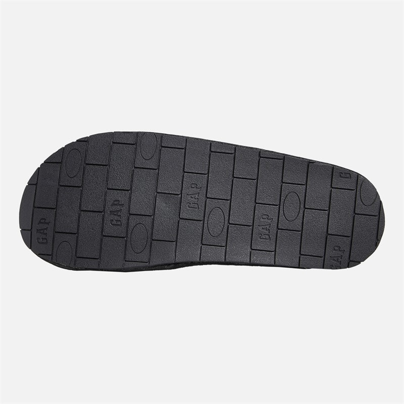 Mens Plano III Borg Slippers Black - Image 3