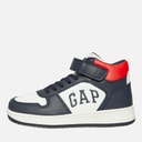 Boys Boston Mid Trainers Navy/Red
