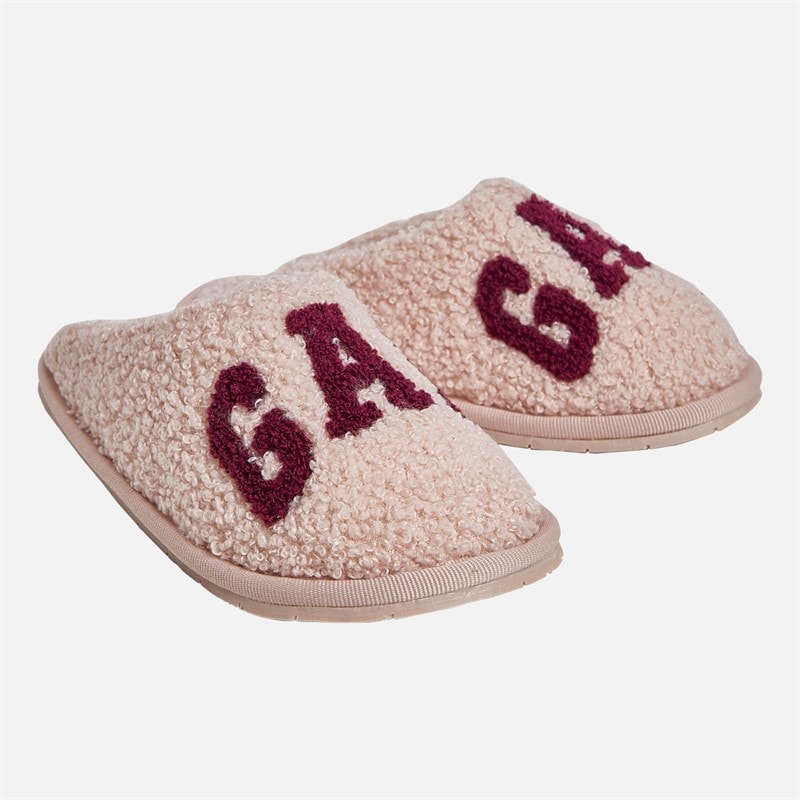 GAP Boys Plano II Borg Slippers Powder Pink