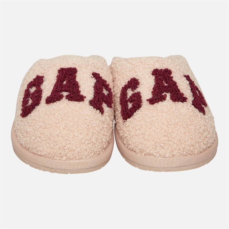 Boys Plano II Borg Slippers Powder Pink - Image 4