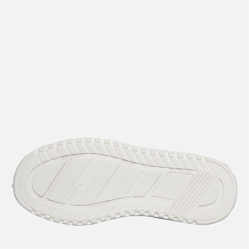 Kids Boston Velcro Trainers White - Image 2