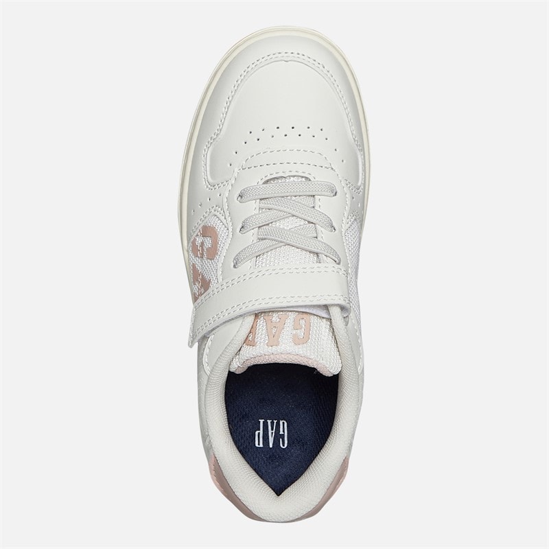 GAP Girls Detroit Trainers Off-White/Light Pink - Image 4