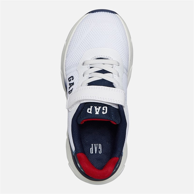 GAP Kids Belmont Trainers White/Navy - Image 4