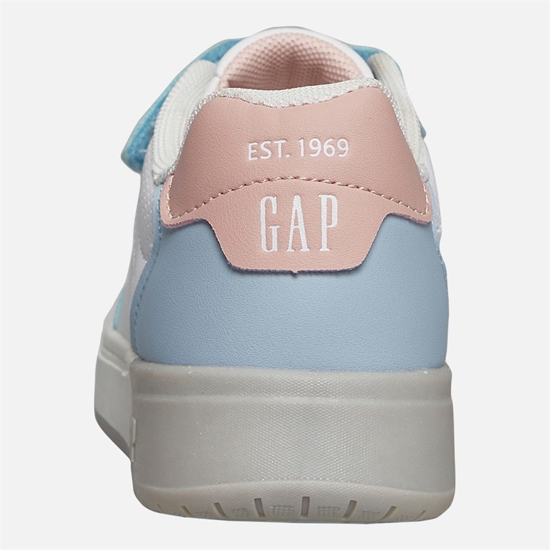 GAP Girls Chicago Trainers Bleach Blue/White/Pink - Image 3