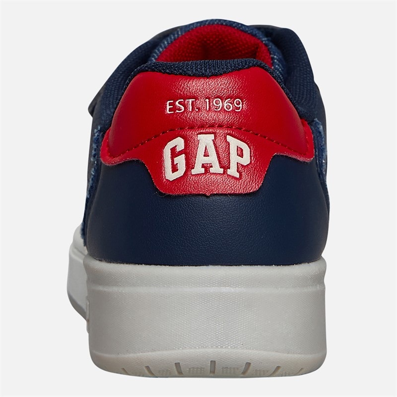 GAP Boys Detroit Trainers Navy/Red/Denim - Image 3