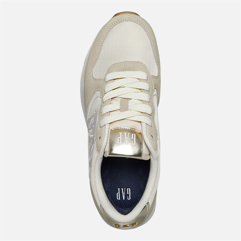 Womens Nashville Arch Logo Trainers Sand - Image 4