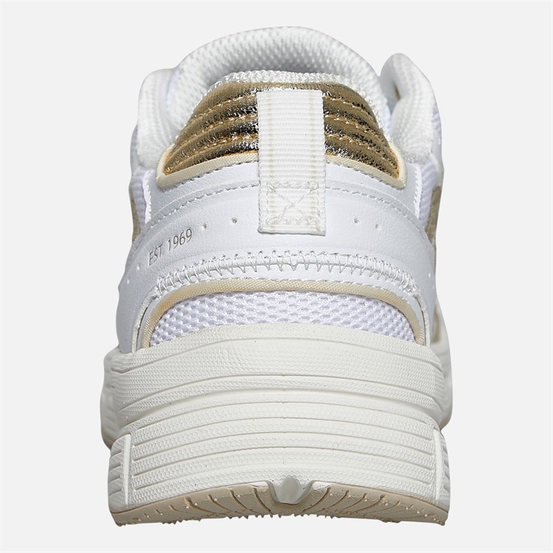Womens Sunset Trainers White Gold - Image 3