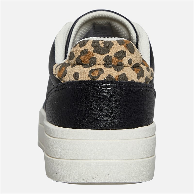 Womens Waco Trainers Black Leopard - Image 3