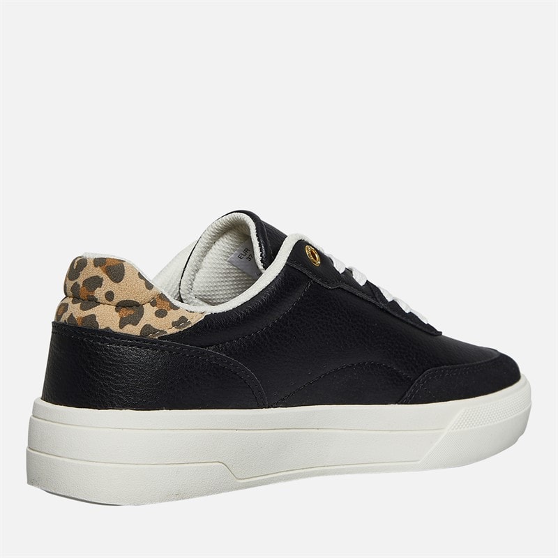 Womens Waco Trainers Black Leopard - Image 5