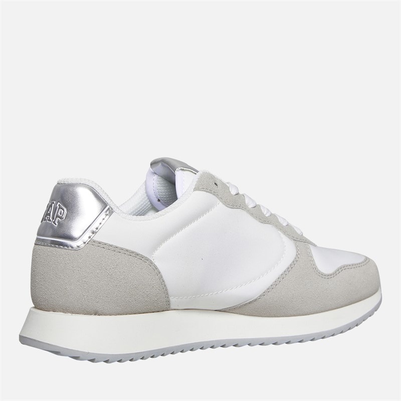 Womens Nashville Arch Logo Trainers White - Image 5
