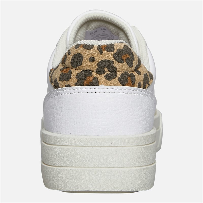 Womens Waco Trainers White Leopard - Image 3
