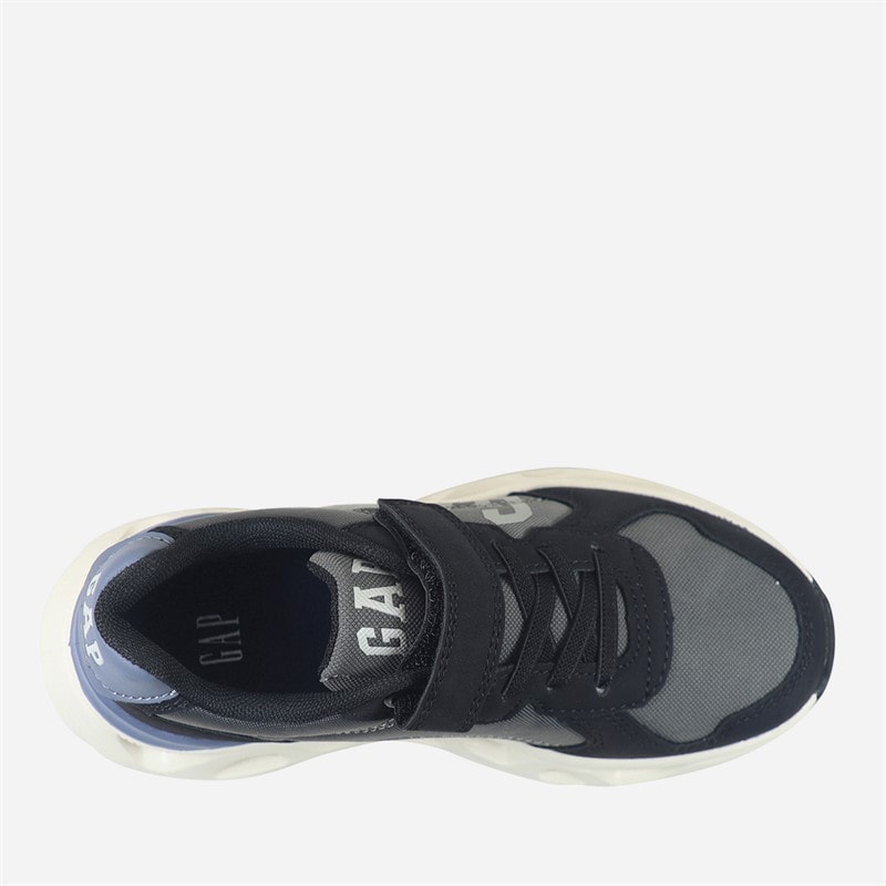 GAP Boys San Francisco Trainers Black/Charcoal Grey - Image 4