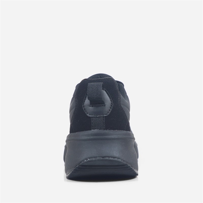 Womens Flame Trainers Black - Image 3