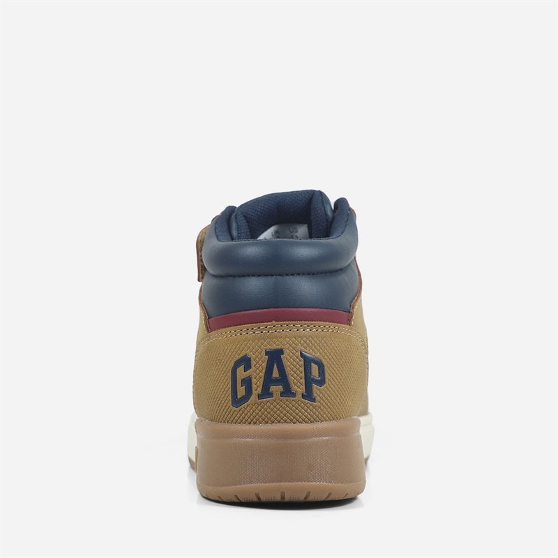 GAP Boys Travis Mid Trainers Camel/Navy - Image 3
