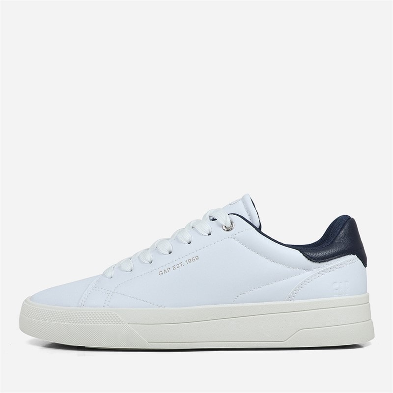 Mens Moon II LTX Trainers White/Navy - Image 1